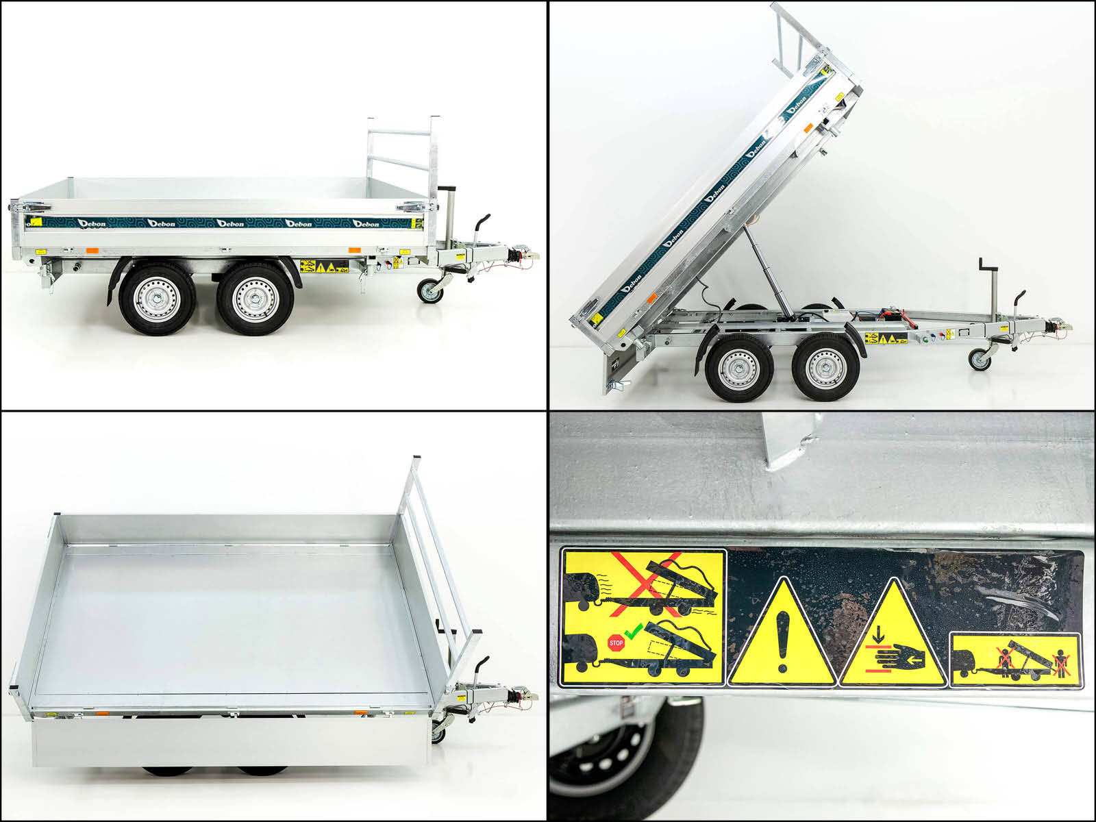 DEBON Dreiseitenkipper 180×306 2,6t – Elektropumpe – Bild 4