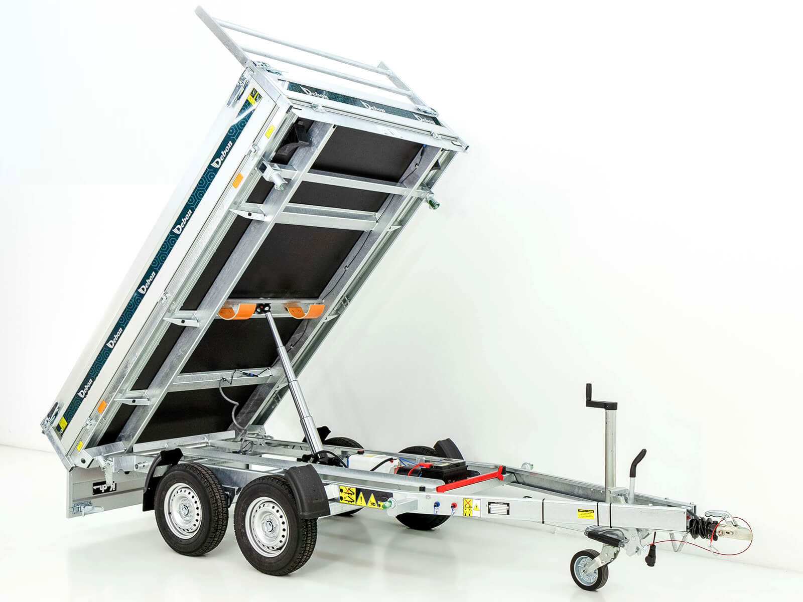 DEBON Dreiseitenkipper 180×306 2,6t – Elektropumpe