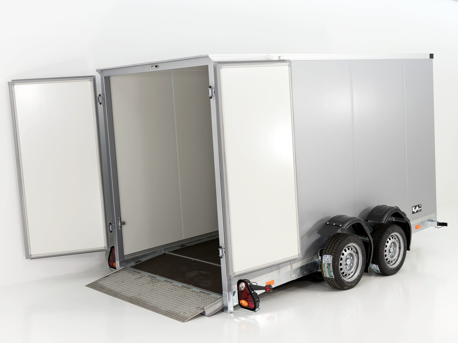 Vezeko Kofferanhänger Absenkbar 157x344cm – 2,7t ZGWZ · Höhe 190cm · Weiß – Bild 10