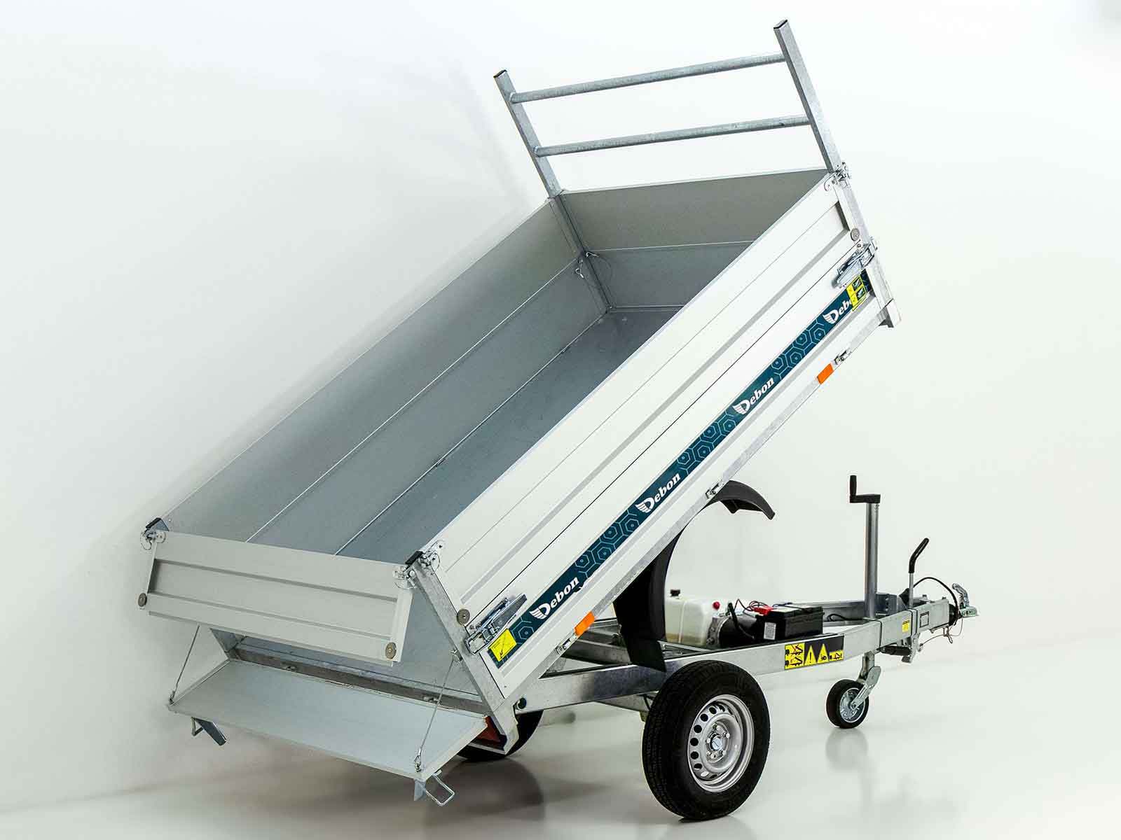 DEBON Heckkipper 150x250cm 1,3t – Elektropumpe · Bordwandaufsatz – Bild 7