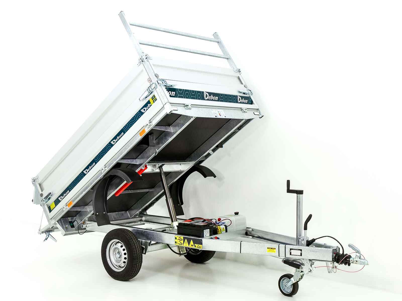 DEBON Heckkipper 150x250cm 1,3t – Elektropumpe · Bordwandaufsatz – Bild 8