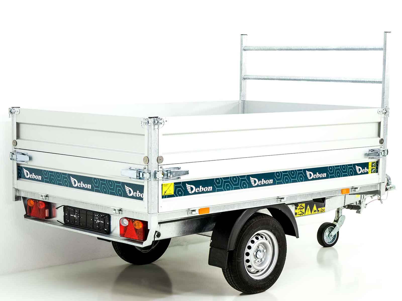 DEBON Heckkipper 150x250cm 1,3t – Elektropumpe · Bordwandaufsatz – Bild 9
