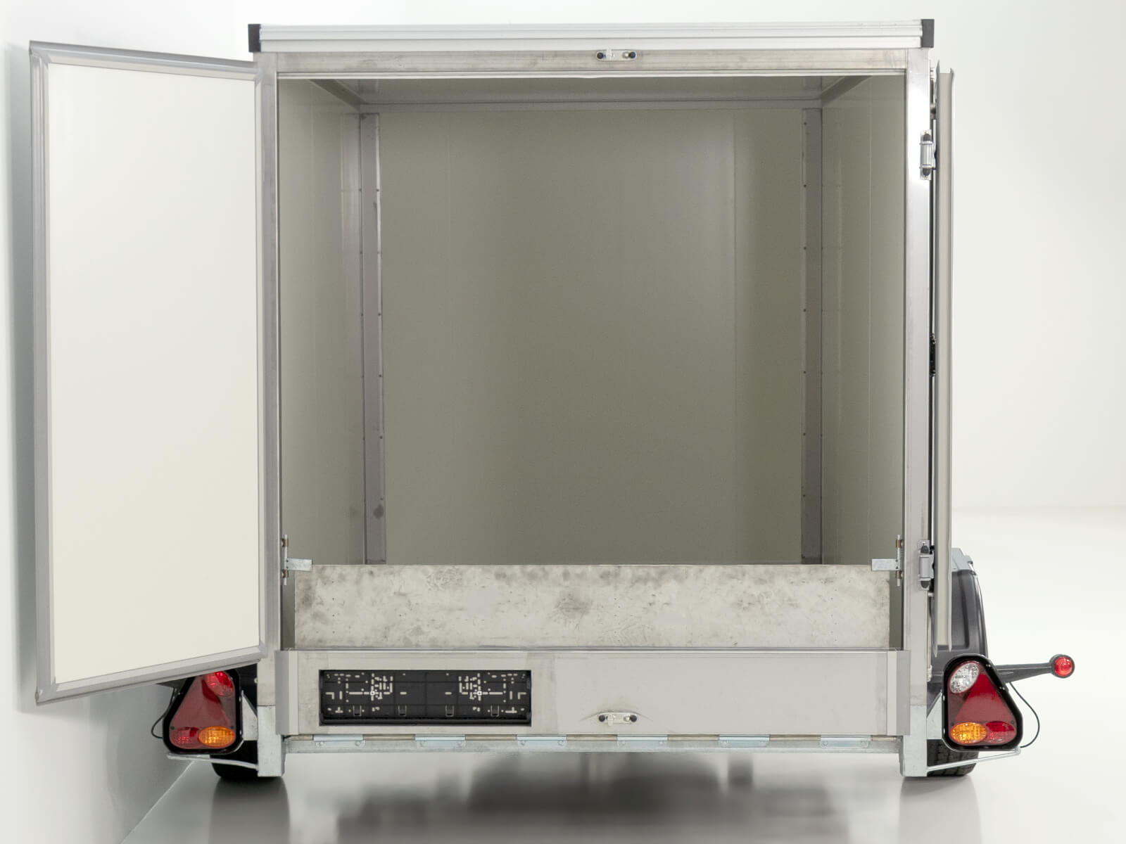 Vezeko Kofferanhänger Absenkbar 157x268cm – 1,5t ZGWZ · Höhe 164cm · Silber – Bild 15