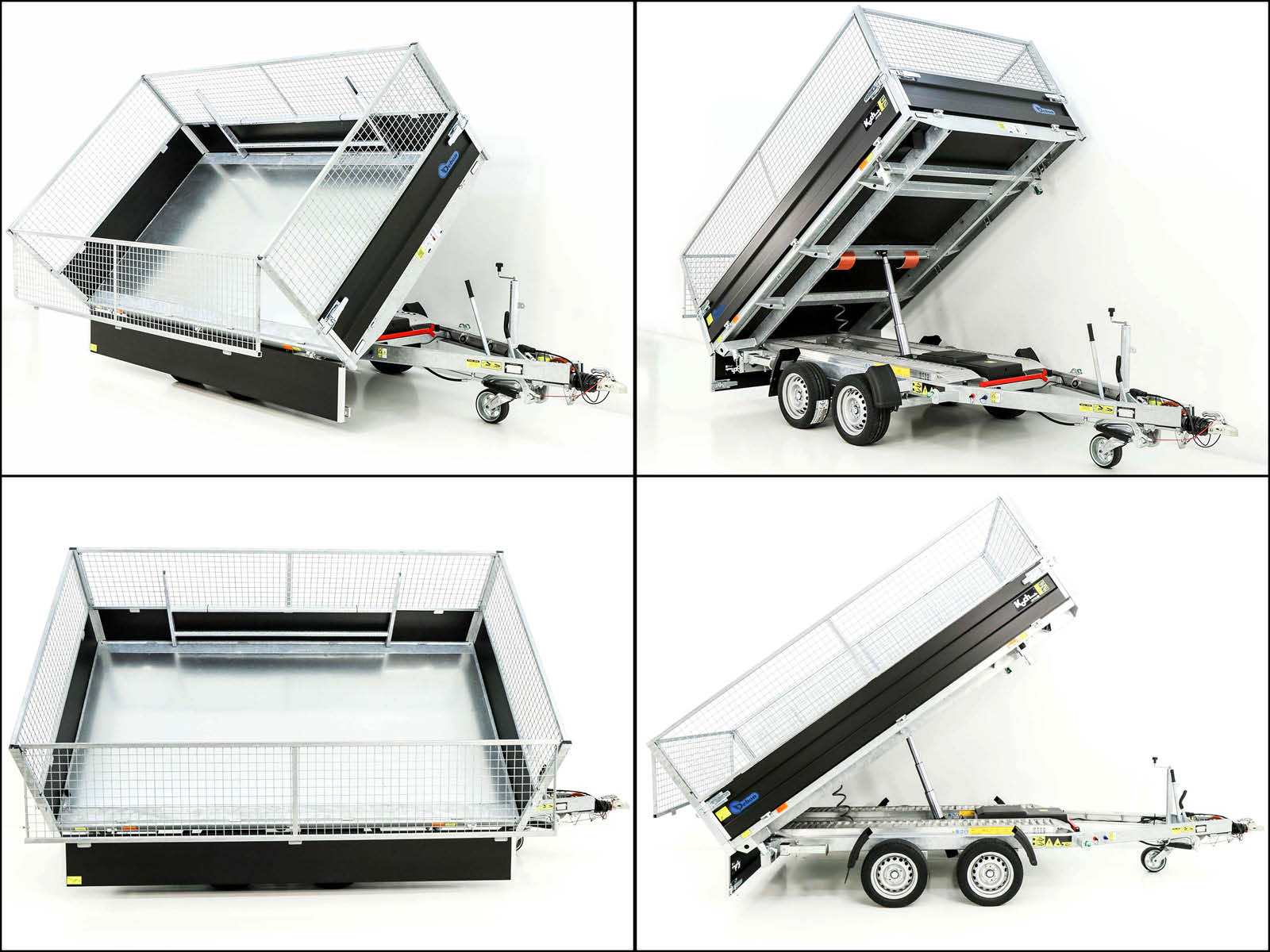 DEBON Dreiseitenkipper 180×324 3,5t – Sonderedition Schwarz · Gitteraufsatz · Auffahrrampen · Stützfüße – Bild 13