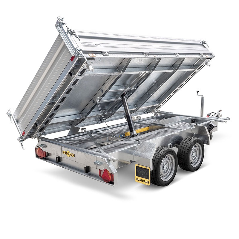 HUMBAUR Dreiseitenkipper HTK 2700.31 – Doppelachser, große Ladefläche, 2700 kg